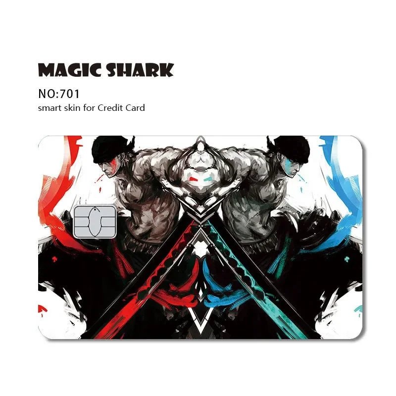 New Cool Anime Dragon Ball Naruto Credit Debit Metro Card Sticker Skin Film Front Side Small Chip Large Chip - Kaiju Mafia