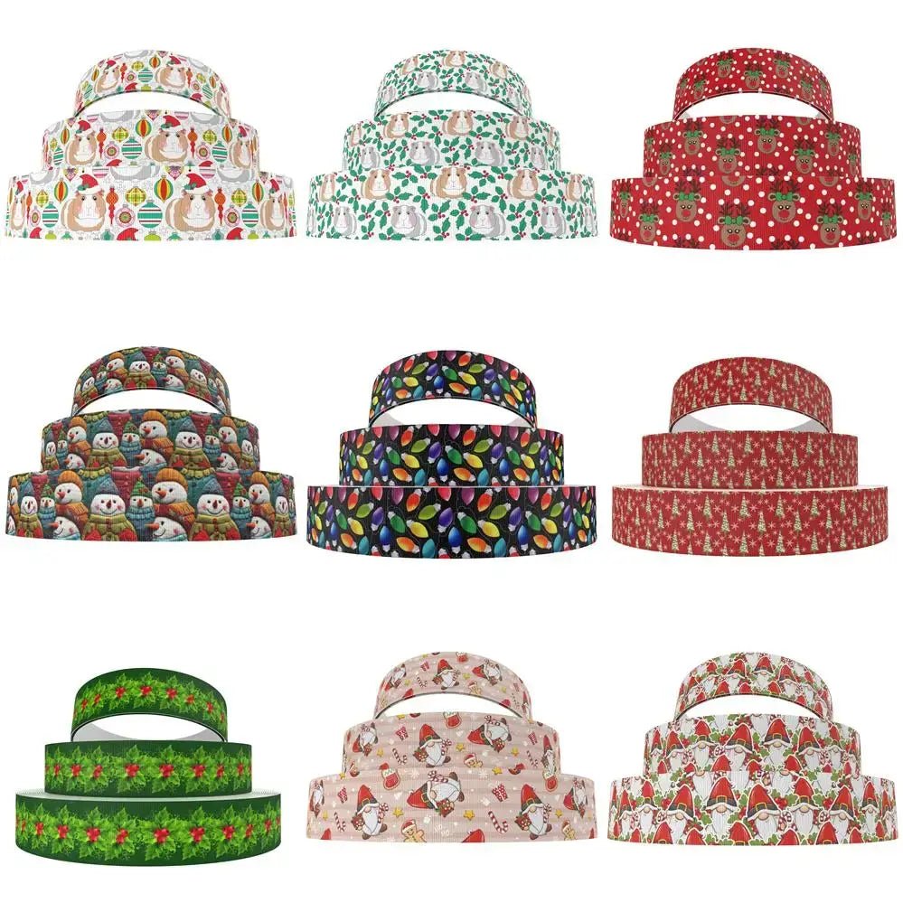 Christmas Grosgrain Ribbon Rolls - Kaiju Mafia