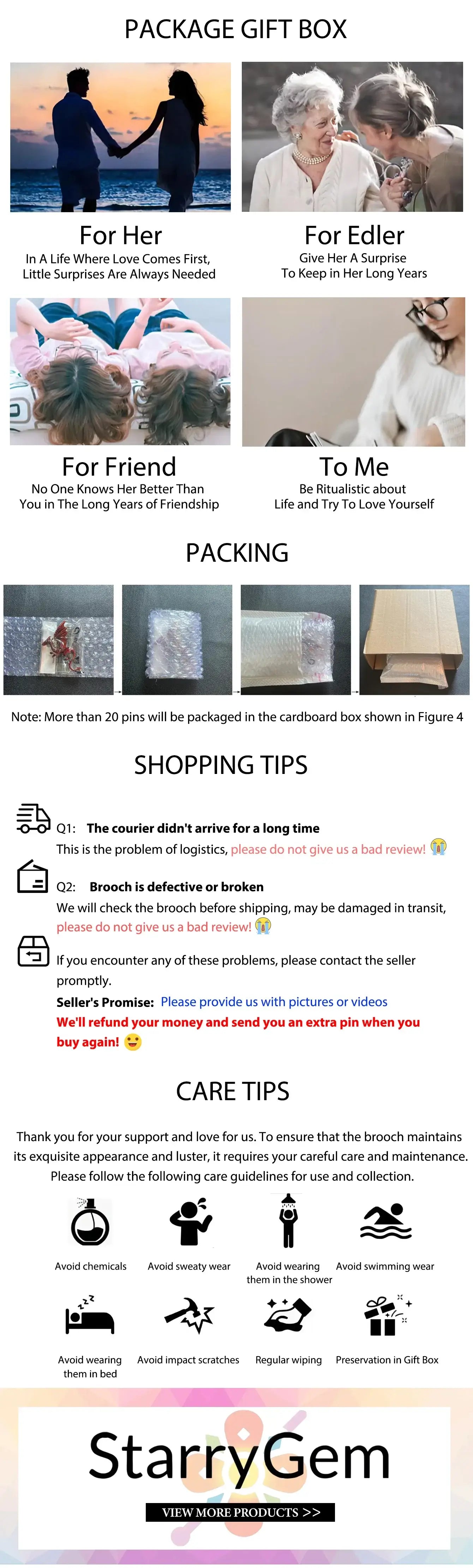 Rhinestone Snowflake Brooch Pins - Kaiju Mafia