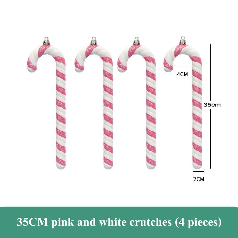 Pink Candy Cane Ornaments - Kaiju Mafia