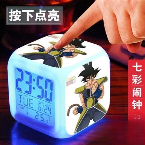 New Dragon Ball Son Goku creative trendy anime peripheral luminous night light personalized high - value cartoon alarm clock gift - Kaiju Mafia