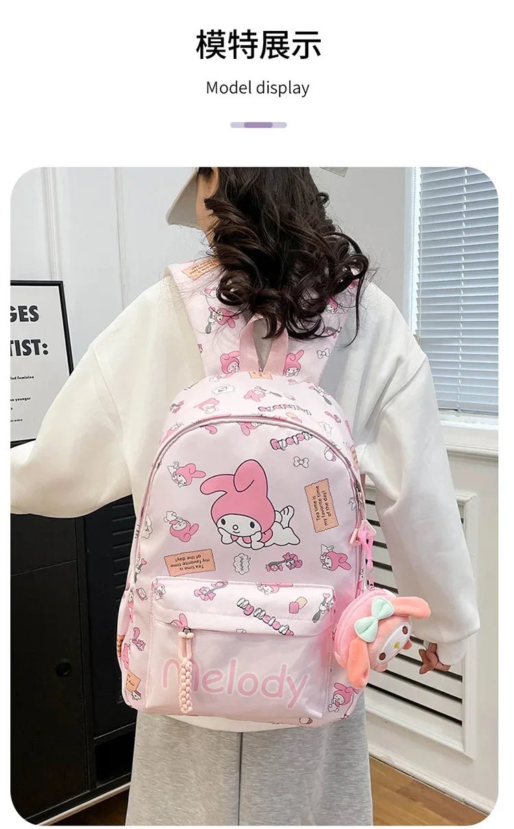 Sanrio Kuromi Hello Kitty Backpack - Kaiju Mafia