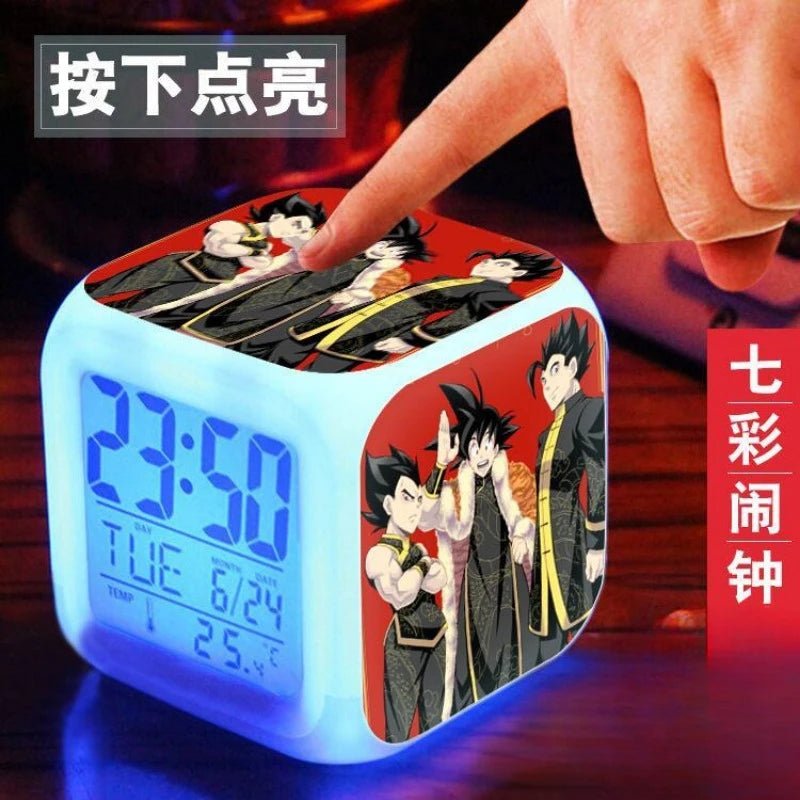 New Dragon Ball Son Goku creative trendy anime peripheral luminous night light personalized high - value cartoon alarm clock gift - Kaiju Mafia