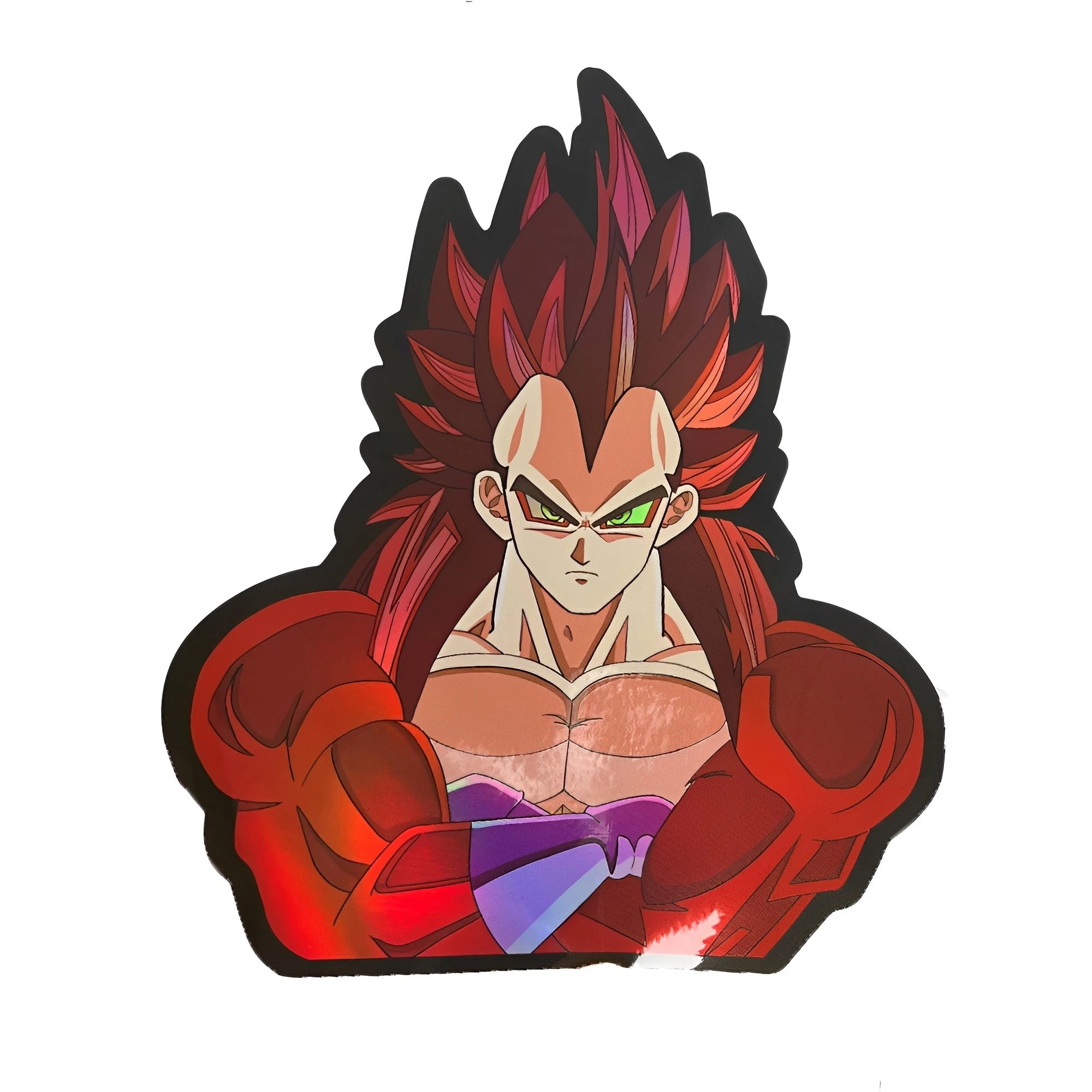 Cartoon Dragon Ball Holographic Anime Laser Stickers Motorcycle Anime Lenticular Car Window Sticker For Laptop Hot - Kaiju Mafia