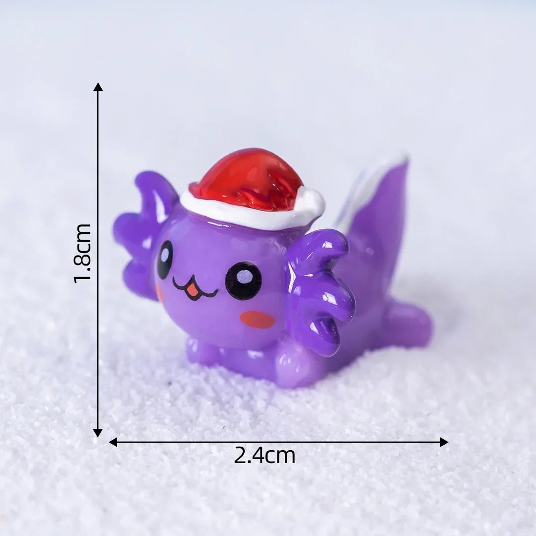 Christmas Axolotl Miniatures - Kaiju Mafia