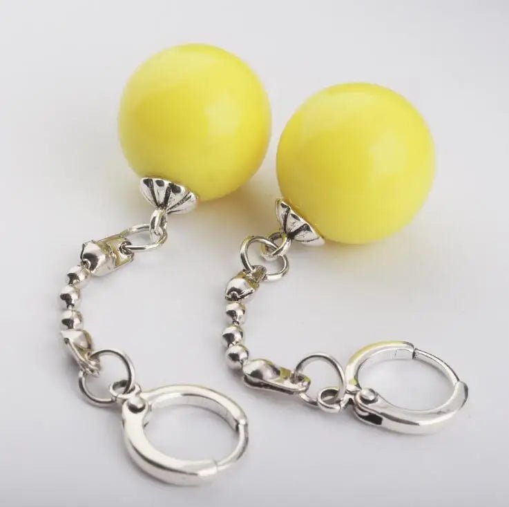 Dragon Ball Z Anime Son Goku Zamasu Vegetto Time Earring Ear Clips Vegeta Cosplay Green Yellow Earrings Prop Figure Toys Gift - Kaiju Mafia