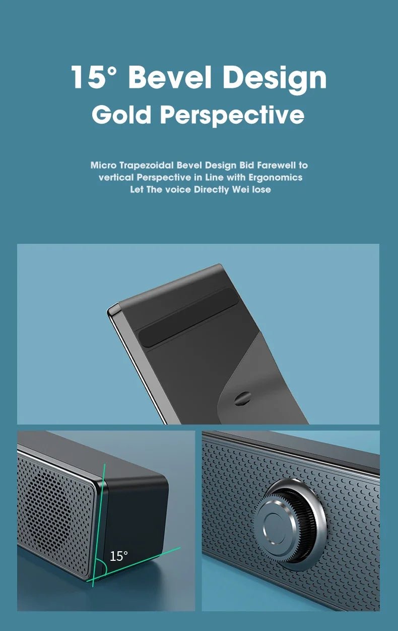 Home Theater Bluetooth Speaker Wired and Wireless Soundbar USB Powered Soundbar for TV Pc Laptop Gaming Surround Audio System - Kaiju Mafia