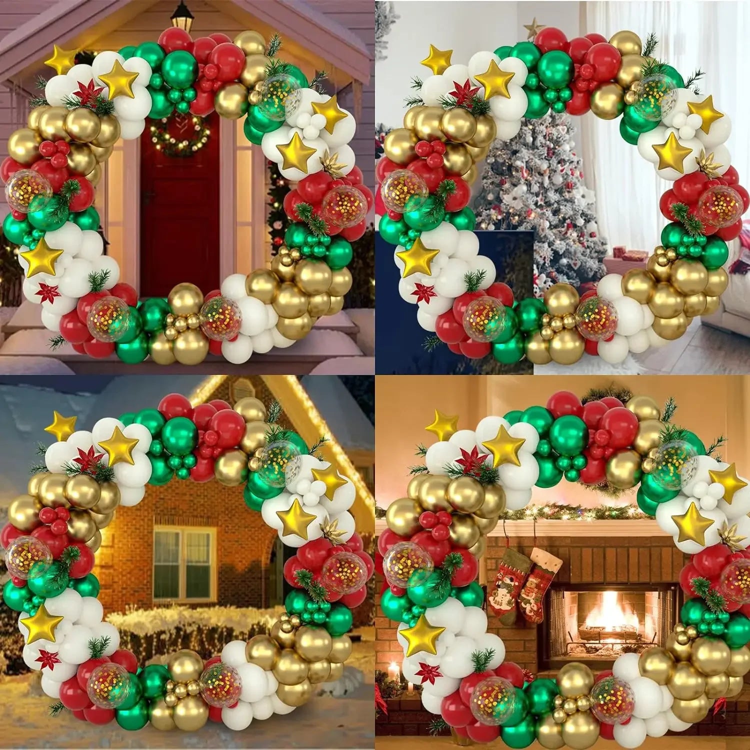 Christmas Balloon Garland Arch - Kaiju Mafia