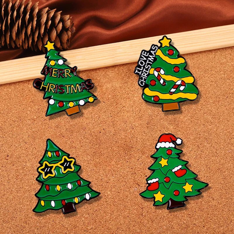 Cute Christmas Enamel Pins - Kaiju Mafia