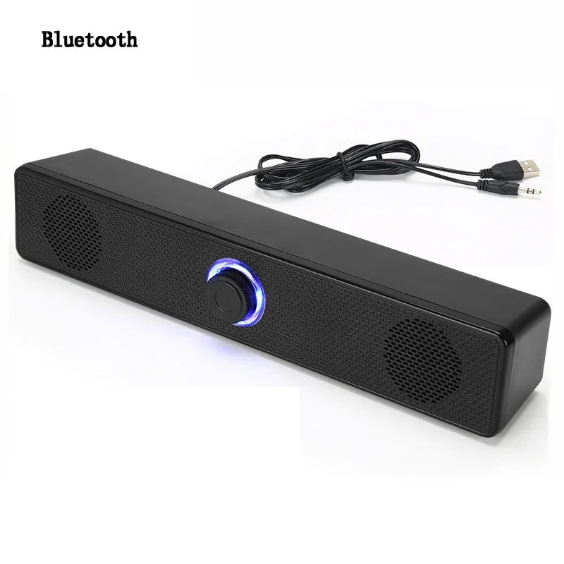 Home Theater Bluetooth Speaker Wired and Wireless Soundbar USB Powered Soundbar for TV Pc Laptop Gaming Surround Audio System - Kaiju Mafia
