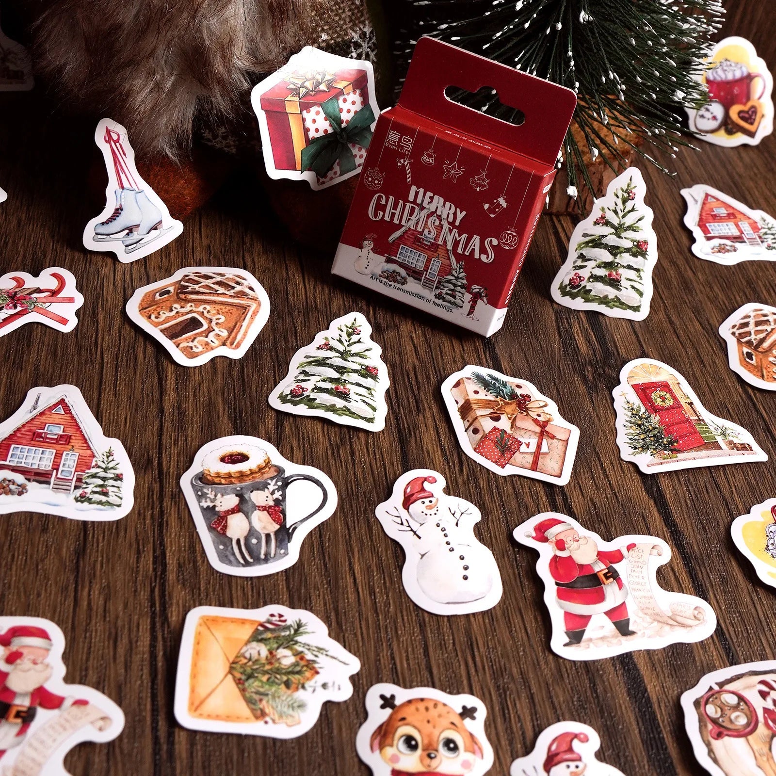 Cute Christmas Mini Stickers - Kaiju Mafia