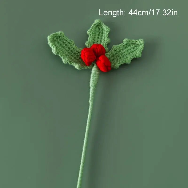 Knitted Flowers Christmas Bouquet - Kaiju Mafia