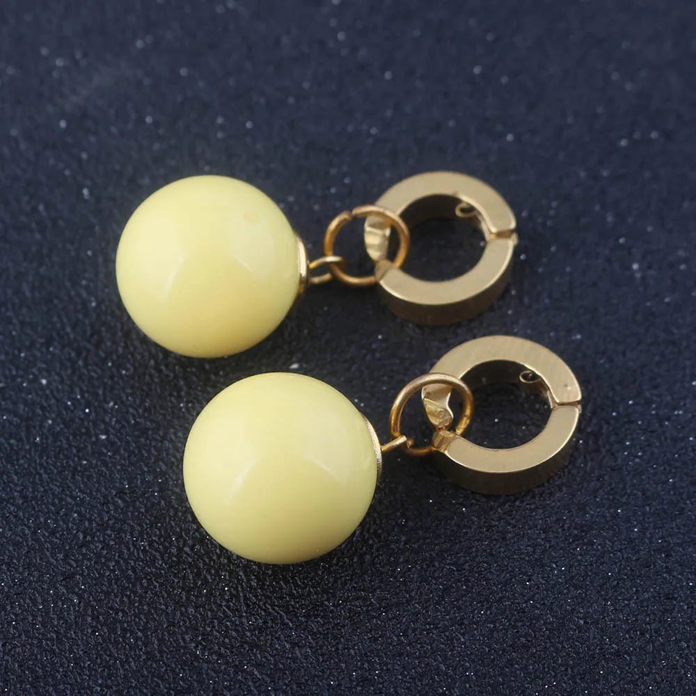 Dragon Ball Z Anime Son Goku Zamasu Vegetto Time Earring Ear Clips Vegeta Cosplay Green Yellow Earrings Prop Figure Toys Gift - Kaiju Mafia