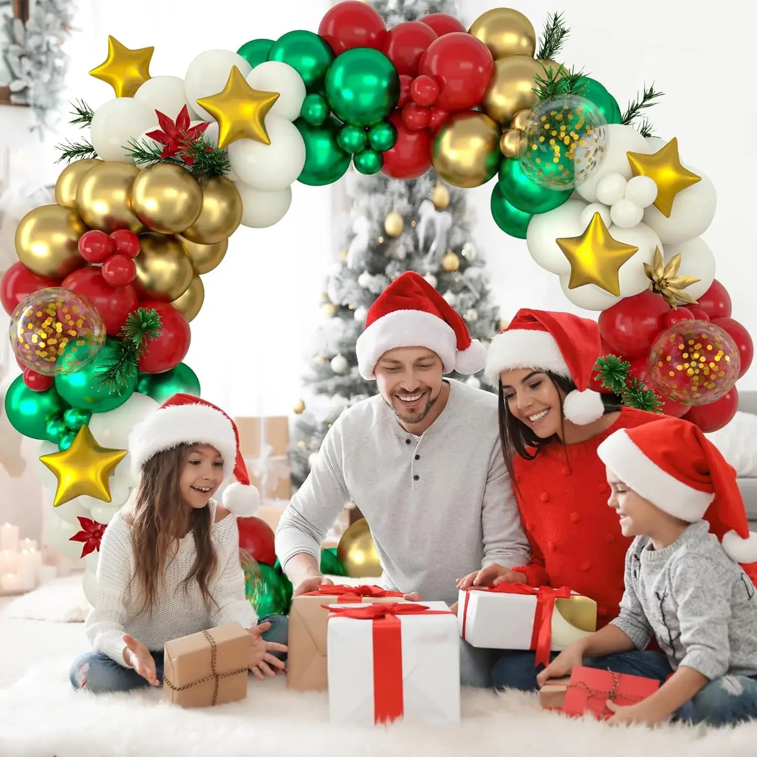 Christmas Balloon Garland Arch - Kaiju Mafia