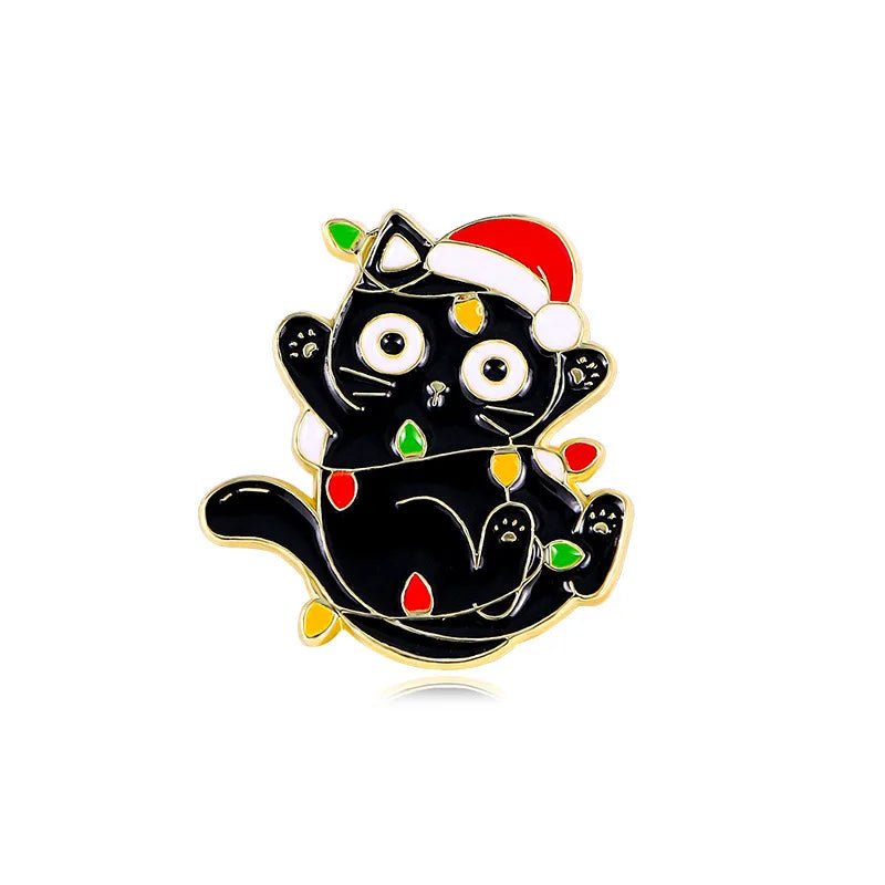 Cute Christmas Enamel Pins - Kaiju Mafia