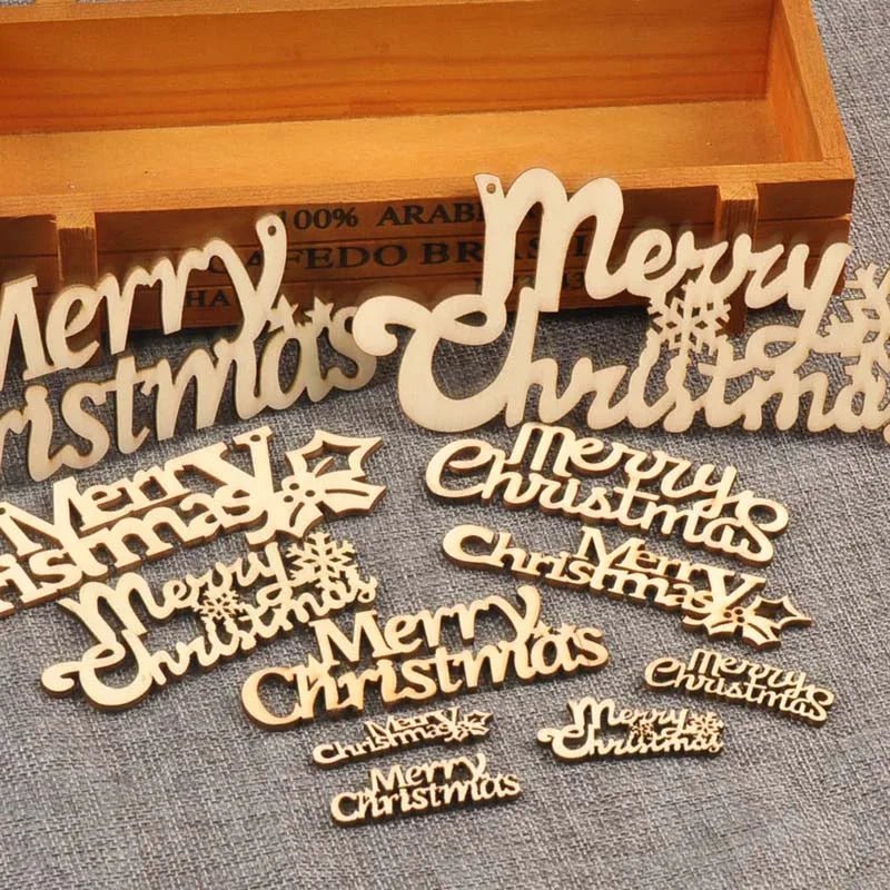 Natural Wooden Christmas Pendant - Kaiju Mafia