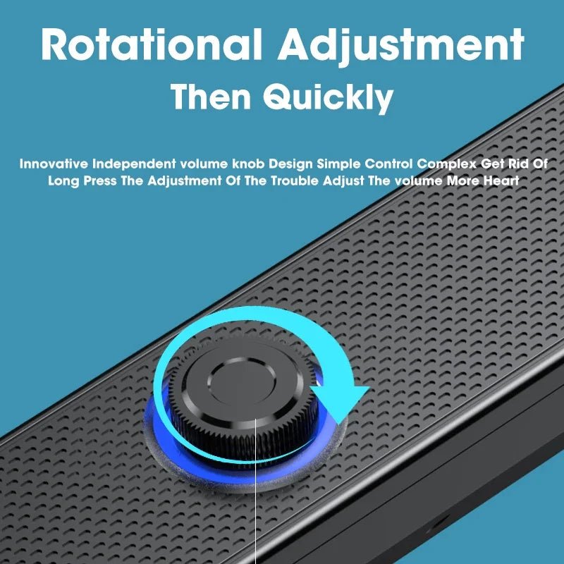 Home Theater Bluetooth Speaker Wired and Wireless Soundbar USB Powered Soundbar for TV Pc Laptop Gaming Surround Audio System - Kaiju Mafia