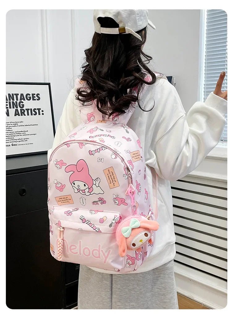 Sanrio Kuromi Hello Kitty Backpack - Kaiju Mafia
