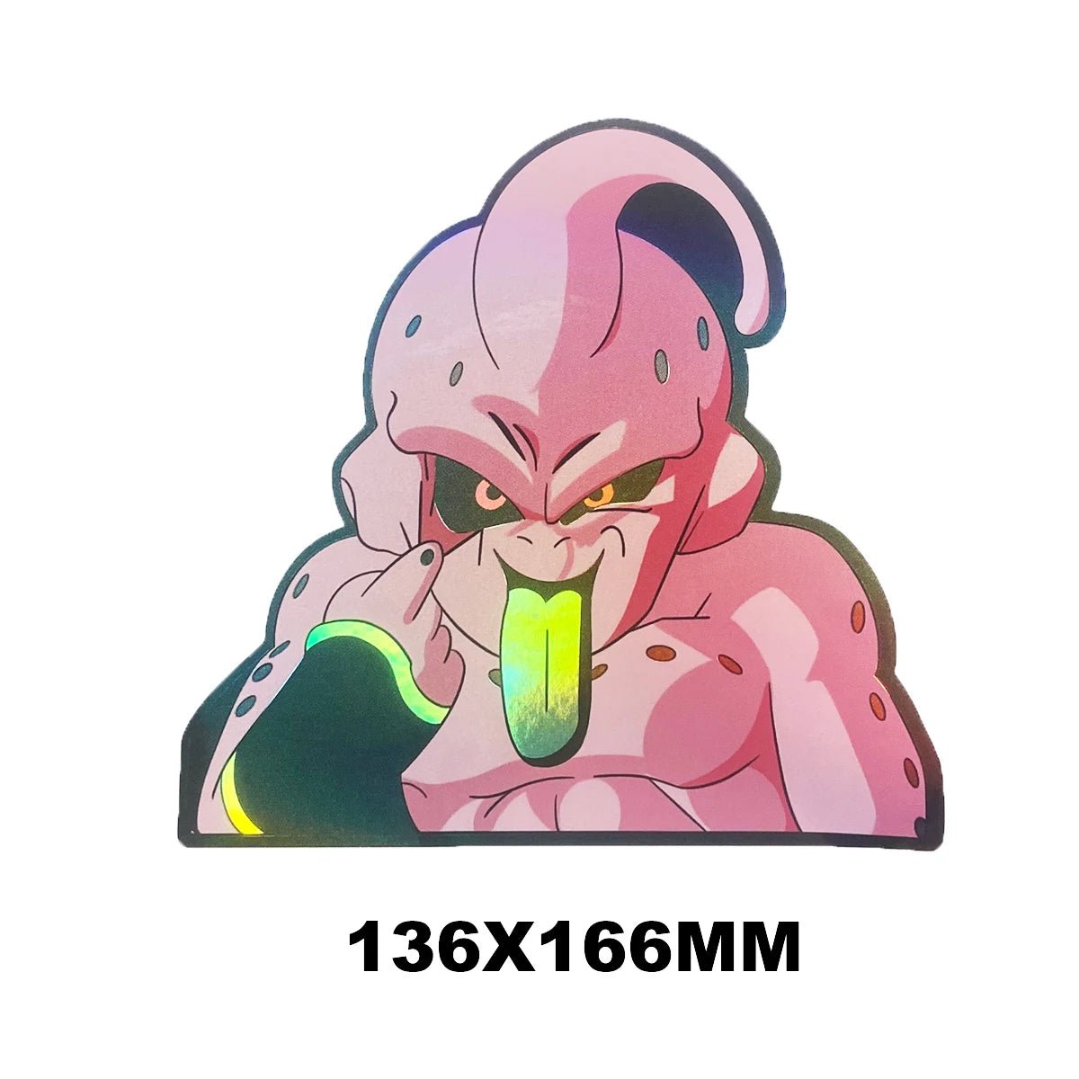Cartoon Dragon Ball Holographic Anime Laser Stickers Motorcycle Anime Lenticular Car Window Sticker For Laptop Hot - Kaiju Mafia