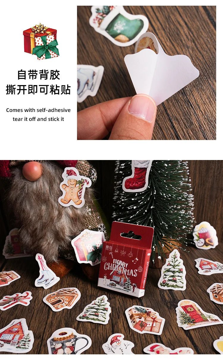 Cute Christmas Mini Stickers - Kaiju Mafia