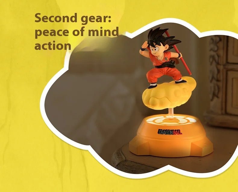 New Original Dragon Ball Anime Figure Goku Figure Rotating Night Light Room Decoration Surrounding Ornaments Lamp Birthday Gift - Kaiju Mafia