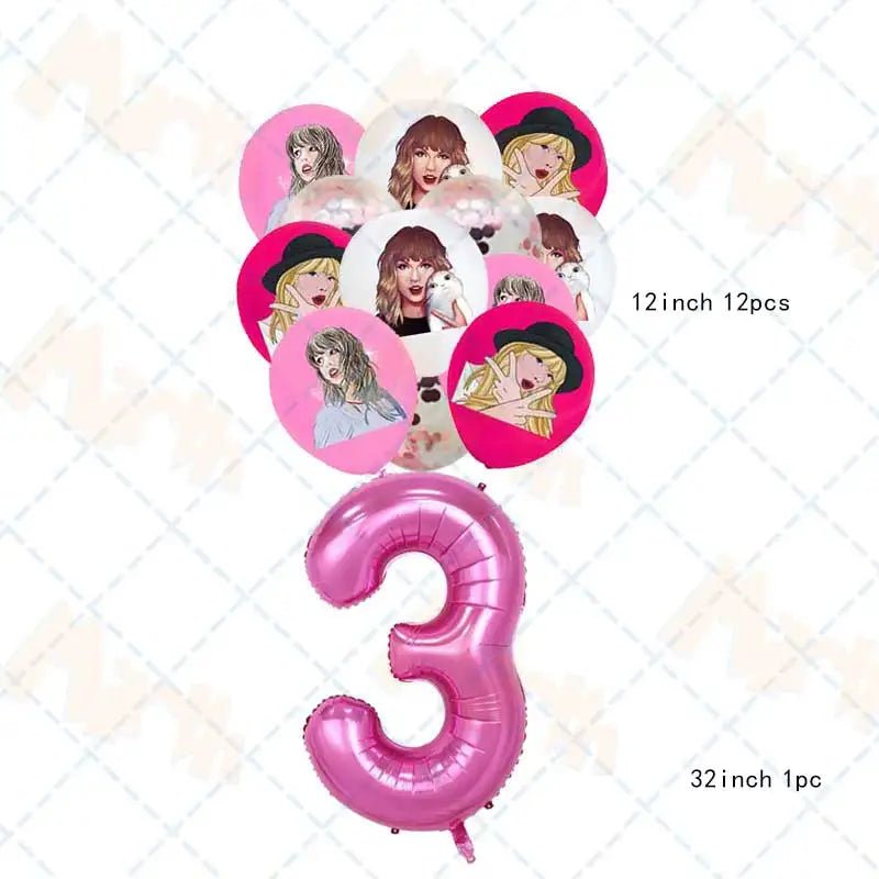 Taylor Swift Birthday Supplies - Kaiju Mafia