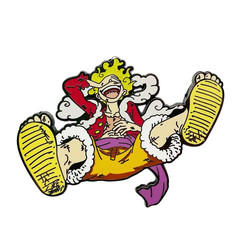 Anime ONE PIECE Nika Monkey D. Luffy Cosplay Props Metal Badge Pin Alloy Brooch Accessories - Kaiju Mafia
