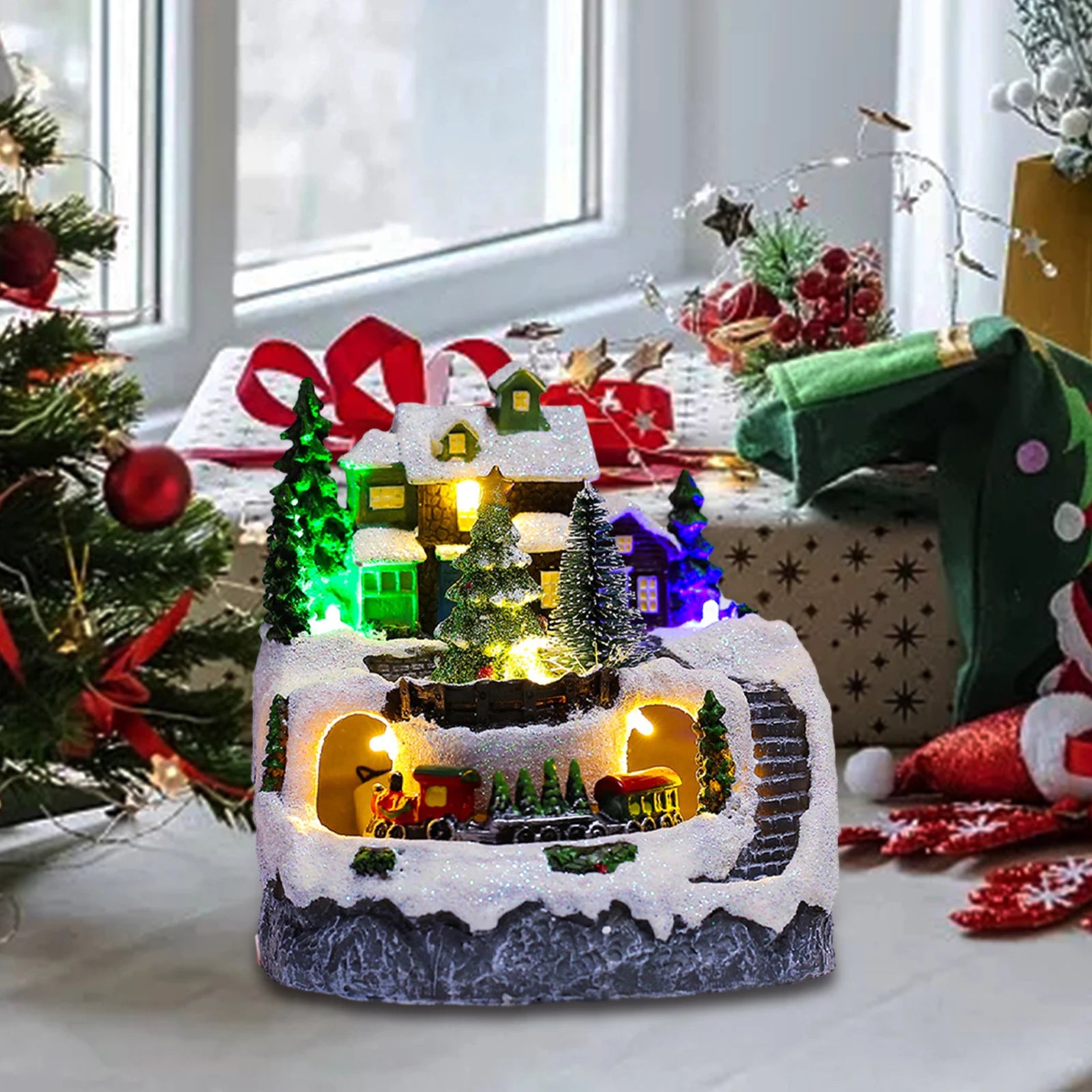 Christmas Village Music Sculpture - Kaiju Mafia