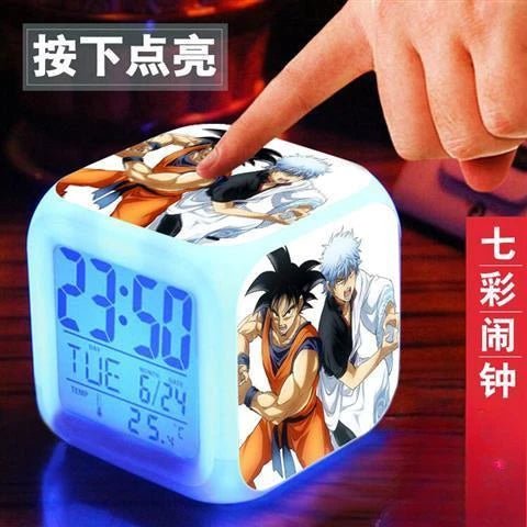New Dragon Ball Son Goku creative trendy anime peripheral luminous night light personalized high - value cartoon alarm clock gift - Kaiju Mafia