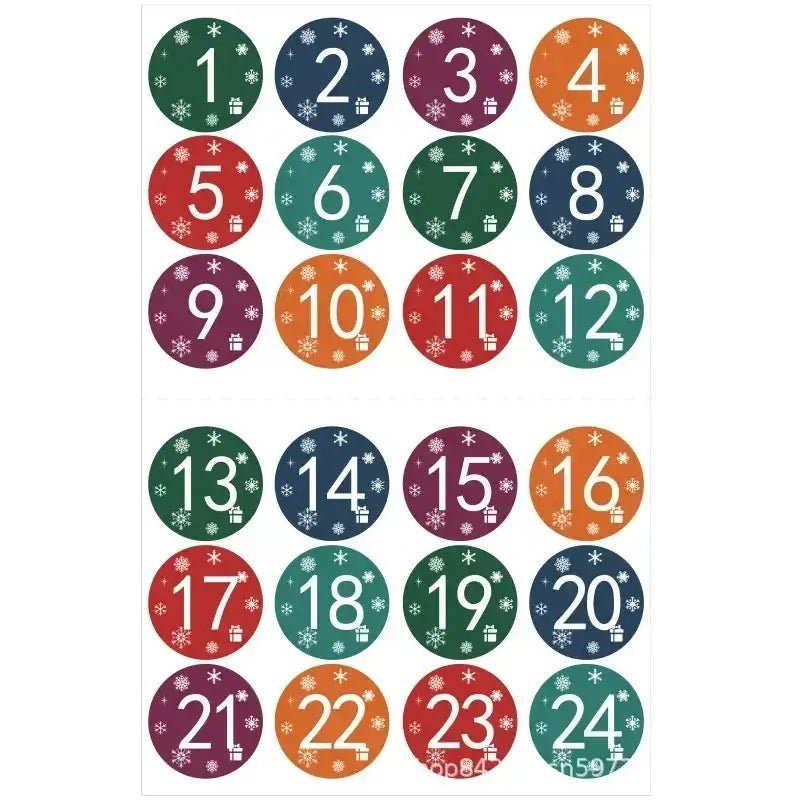 Christmas Advent Calendar Stickers - Kaiju Mafia
