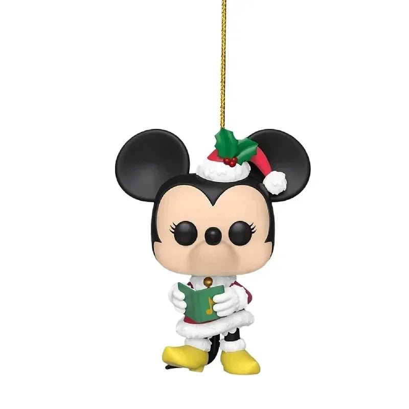 Disney Cartoon 2D PVC Decoration Stitch Mickey Mouse Children Backpack Pendant Cartoon Car Ornaments Christmas Hanging Ornaments - Kaiju Mafia