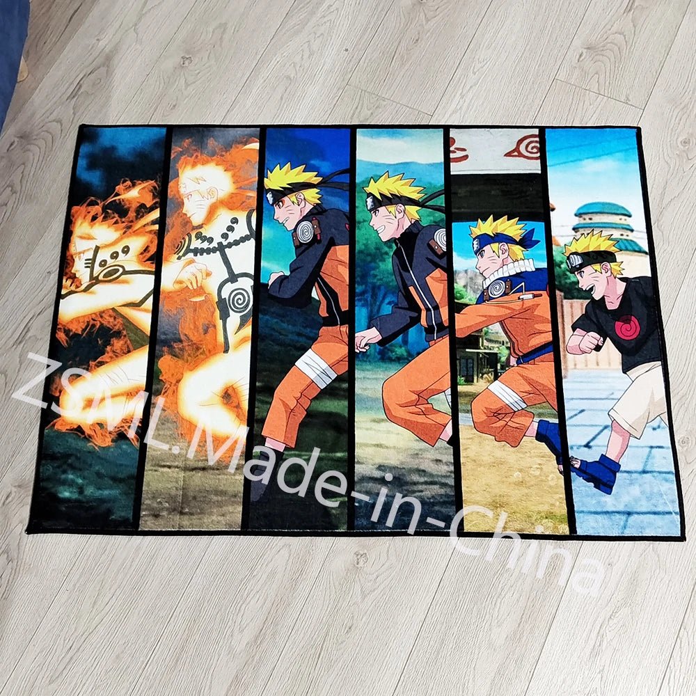 Irregular Area Rugs Anime Dragon Ball Z Goku Different Forms Custom Rug Handmade Carpet Area Rug for Home Decor - Kaiju Mafia