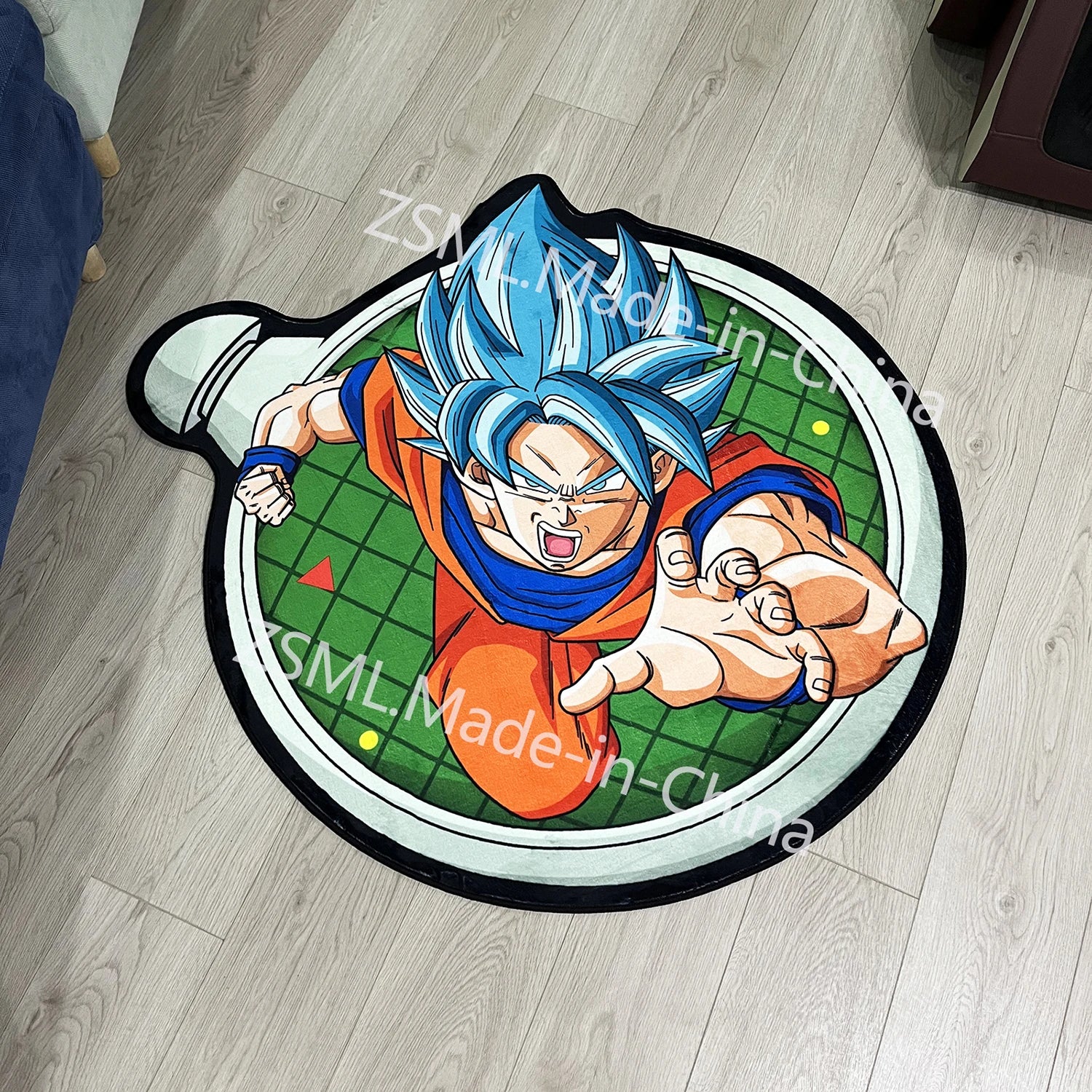 Irregular Area Rugs Anime Dragon Ball Z Goku Different Forms Custom Rug Handmade Carpet Area Rug for Home Decor - Kaiju Mafia