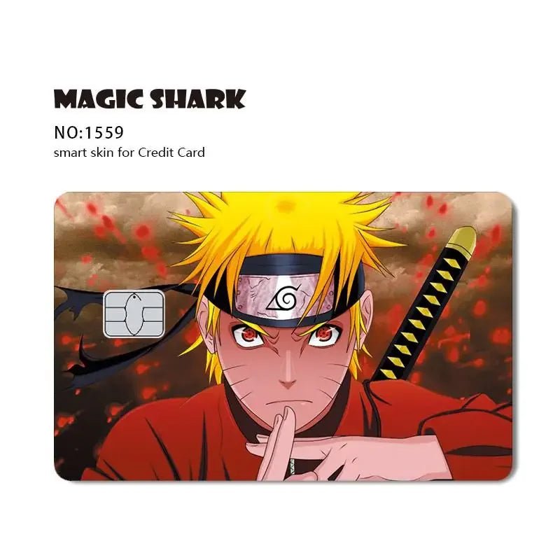 New Cool Anime Dragon Ball Naruto Credit Debit Metro Card Sticker Skin Film Front Side Small Chip Large Chip - Kaiju Mafia
