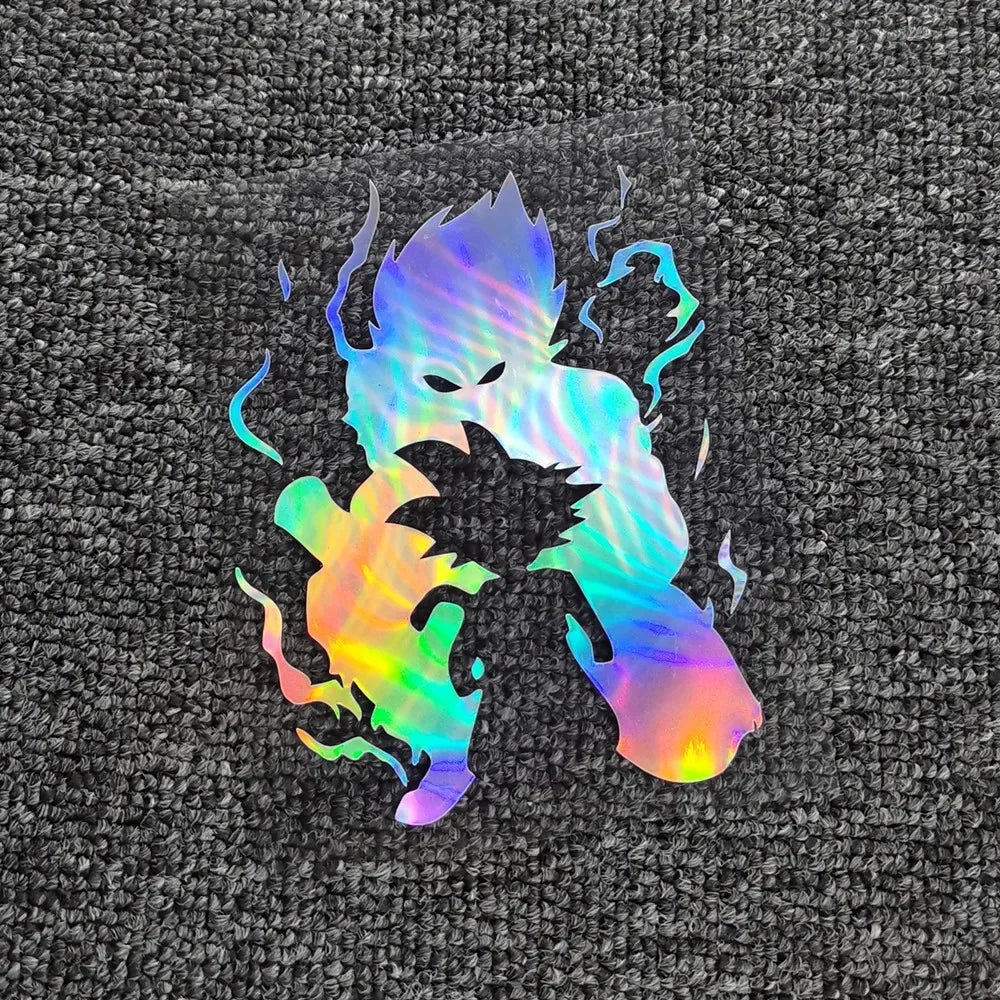 Car Stickers Son Goku Kakarotto Saiyan DBZ Anime Reflective Decoration for Windshield Bumper Trunk Motorcycle - Kaiju Mafia