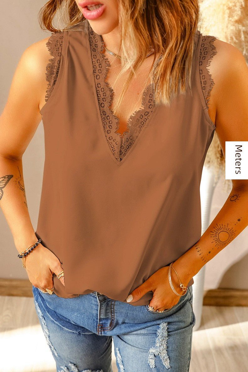 Fashion Eyelash Thin Summer Sleeveless Tops Vest - Kaiju Mafia