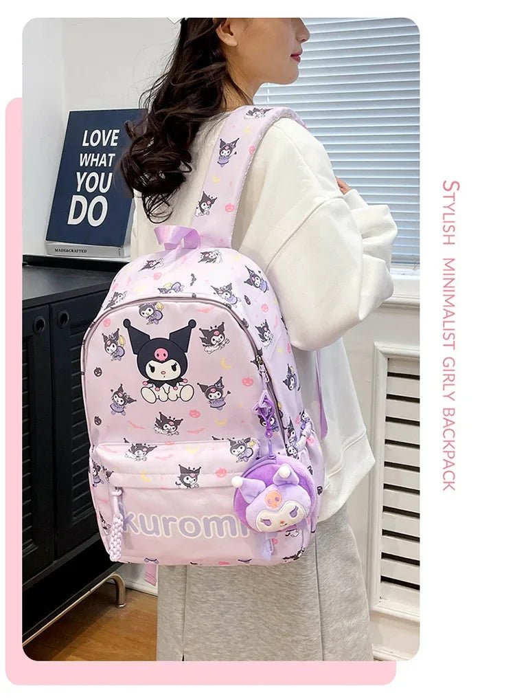 Sanrio Kuromi Hello Kitty Backpack - Kaiju Mafia