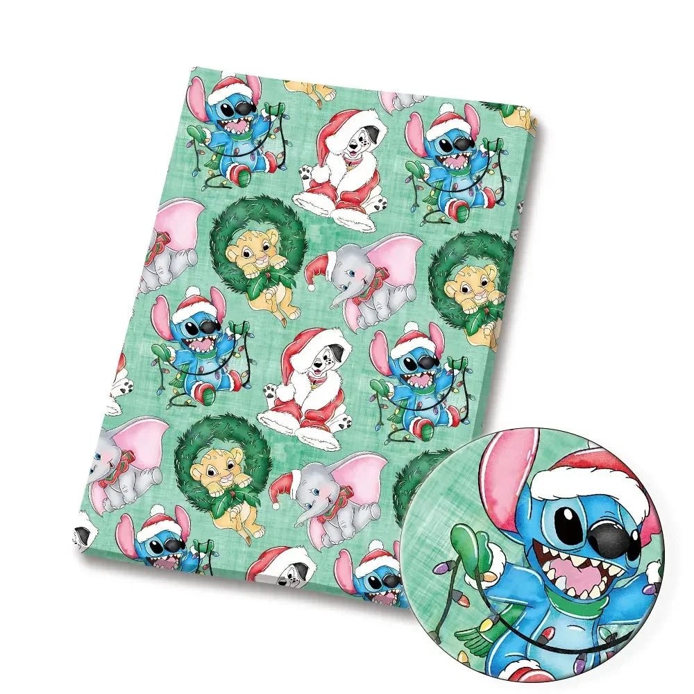 Disney Cartoon Cotton Fabric - Kaiju Mafia
