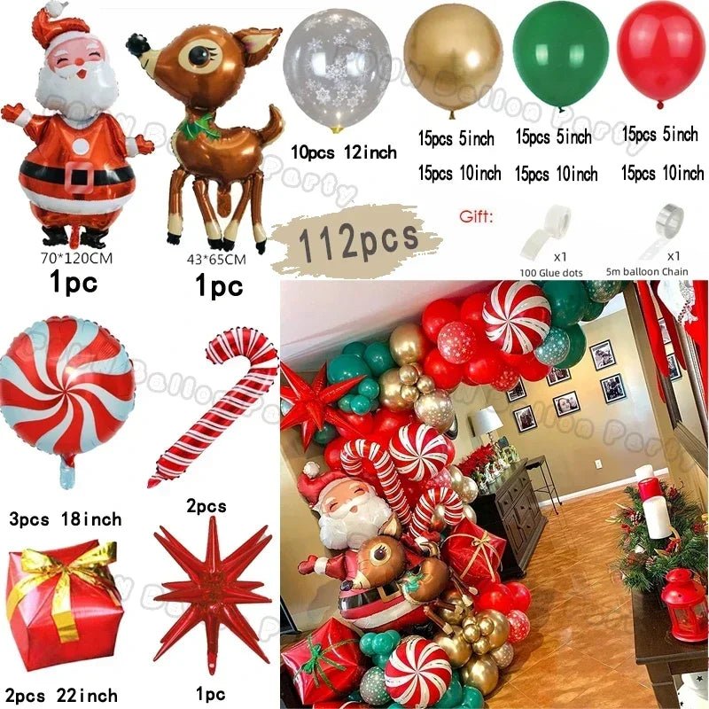 Christmas Balloon Garland Arch - Kaiju Mafia