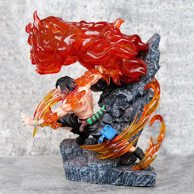 17.5cm One Piece Figures Ace Anime Figures Portgas D Ace Statue Figurine Action Figure Model Doll Pvc Gk Collection Toy Gift - Kaiju Mafia