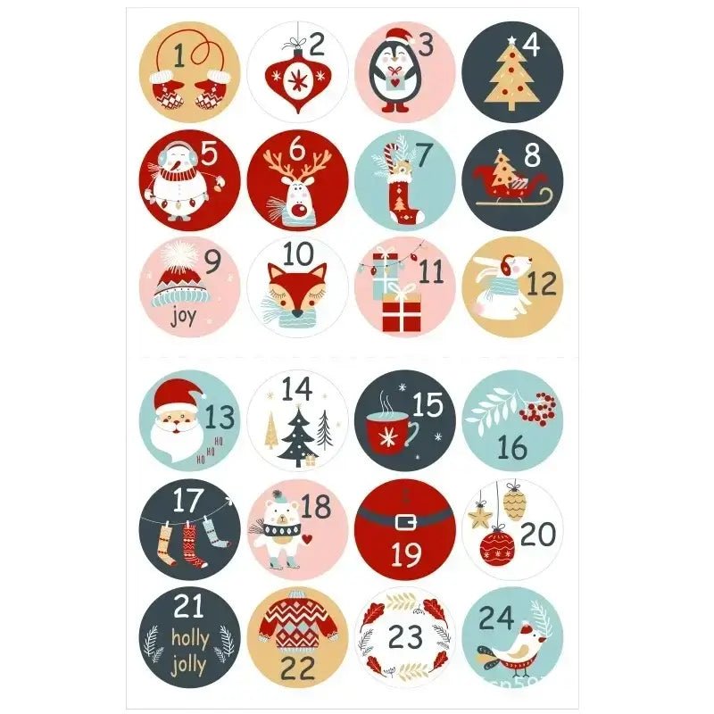Christmas Advent Calendar Stickers - Kaiju Mafia