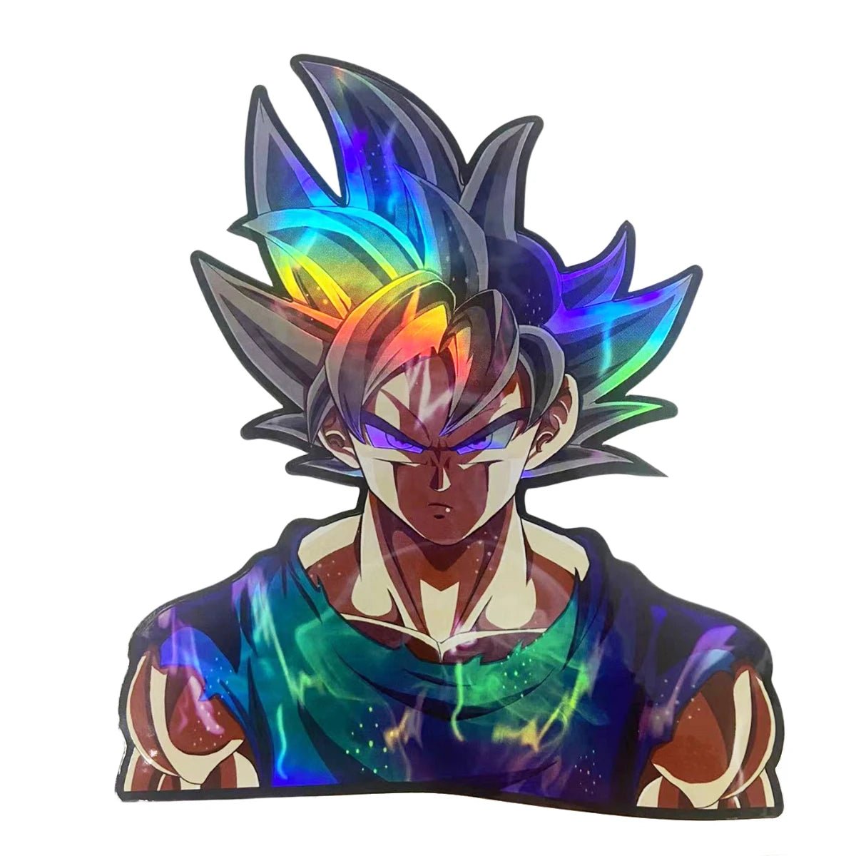 Cartoon Dragon Ball Holographic Anime Laser Stickers Motorcycle Anime Lenticular Car Window Sticker For Laptop Hot - Kaiju Mafia