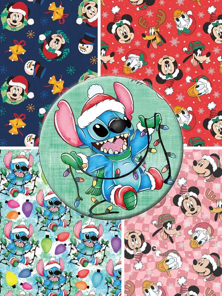Disney Cartoon Cotton Fabric - Kaiju Mafia