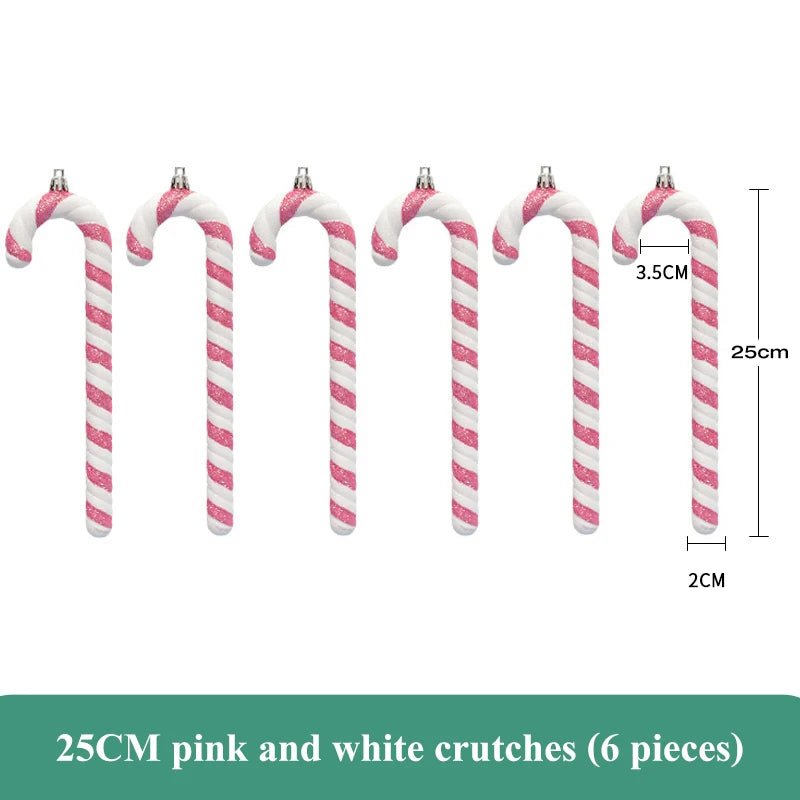 Pink Candy Cane Ornaments - Kaiju Mafia