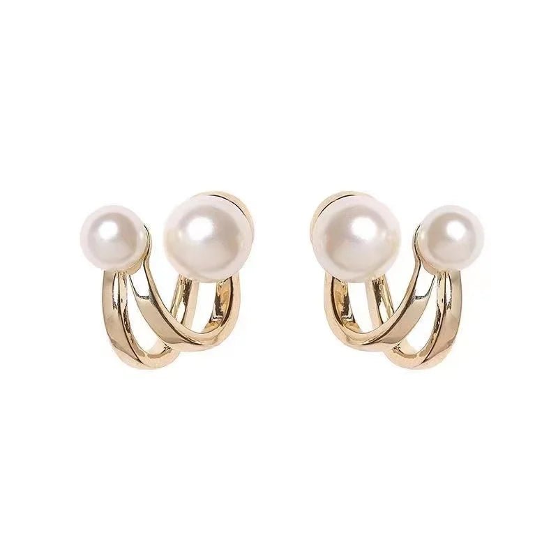 Retro Pearl Stud Earrings - Kaiju Mafia