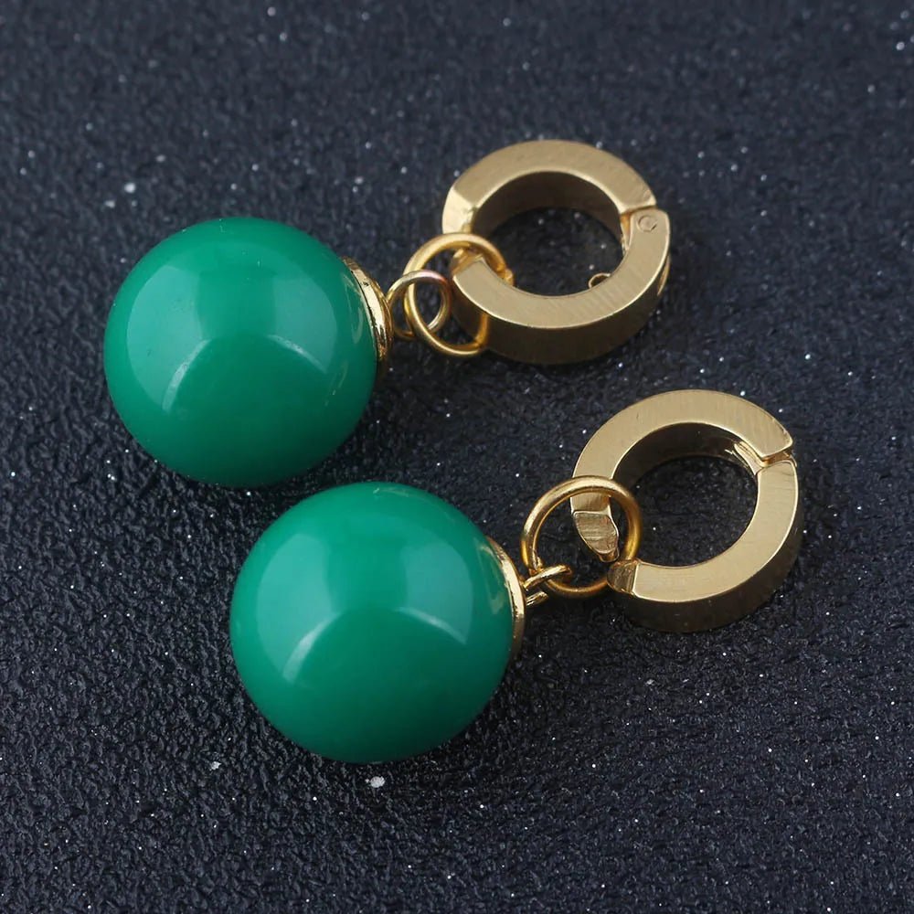 Dragon Ball Z Anime Son Goku Zamasu Vegetto Time Earring Ear Clips Vegeta Cosplay Green Yellow Earrings Prop Figure Toys Gift - Kaiju Mafia