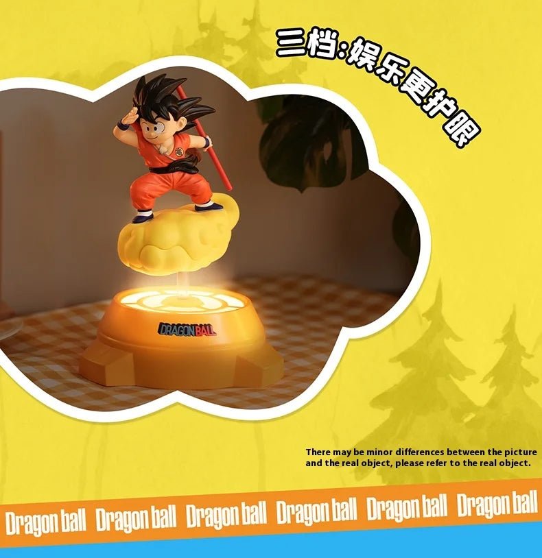 New Original Dragon Ball Anime Figure Goku Figure Rotating Night Light Room Decoration Surrounding Ornaments Lamp Birthday Gift - Kaiju Mafia