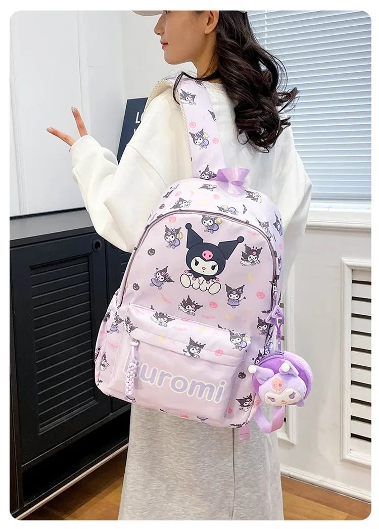 Sanrio Kuromi Hello Kitty Backpack - Kaiju Mafia