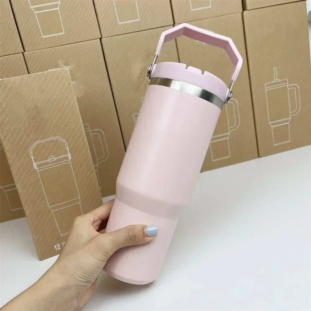 For Stanley Cup 30oz Iceflow Tumbler with Handle Stainless Steel Vacuum Insulated Car Mug Thermal Iced Travel Cup - Kaiju Mafia