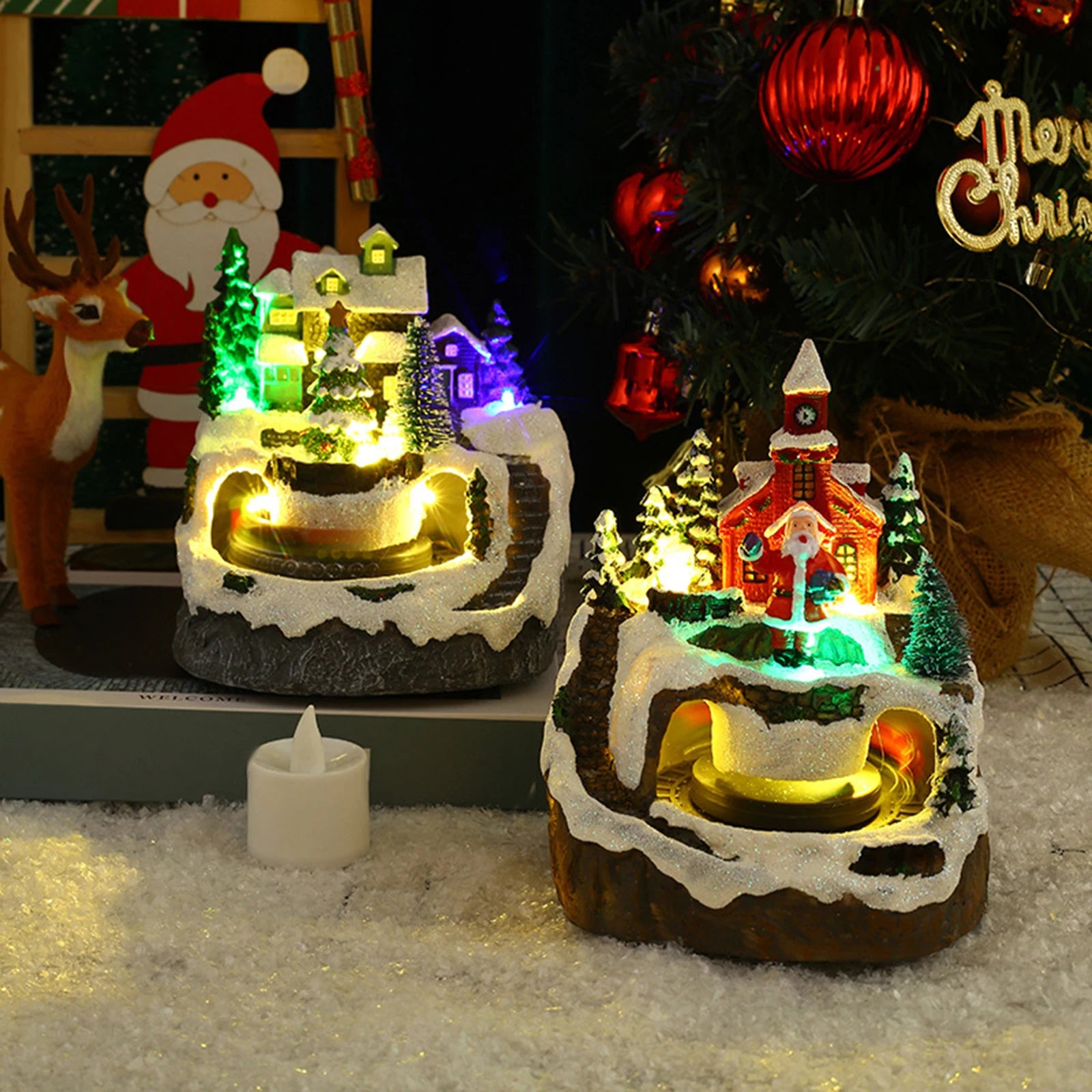 Christmas Village Music Sculpture - Kaiju Mafia
